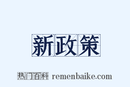 新政策是什么意思的图片